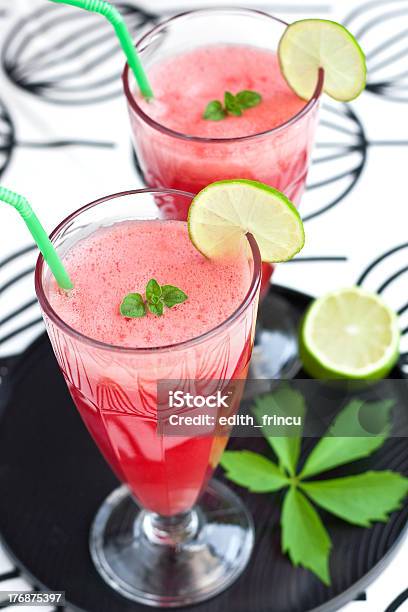 Watermelon Lemonade Stock Photo - Download Image Now - Cold Temperature, Crushed, Drink