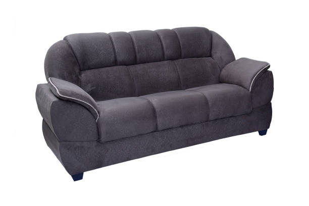 istock sofa, long and soft comfortable chair isolated on white background. Modern Stylish Carriage Stitch Buttons Sofa With Legs Stylish Interior Object Furniture 1768758276