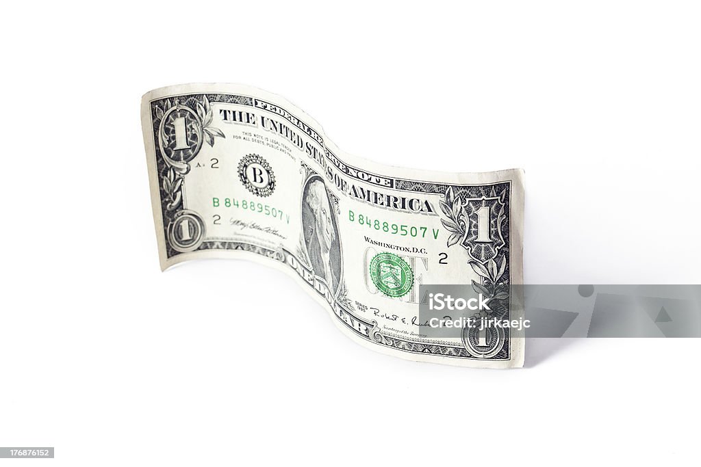 Valuta cartacea onda - Foto stock royalty-free di Affari