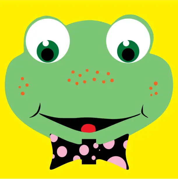Vector illustration of Cute frog