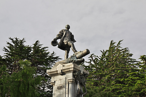 Magellan Monument in Punta Arenas, Patagonia of Chile