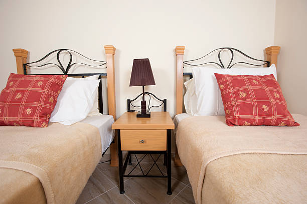 istock Twin beds in a bedroom 176877990