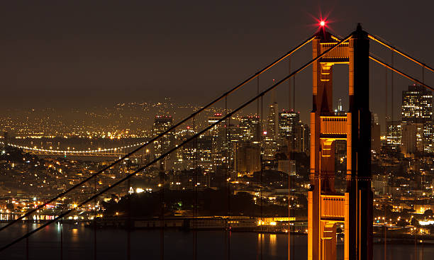 South Tower of Golden Gate Bridge stock photo