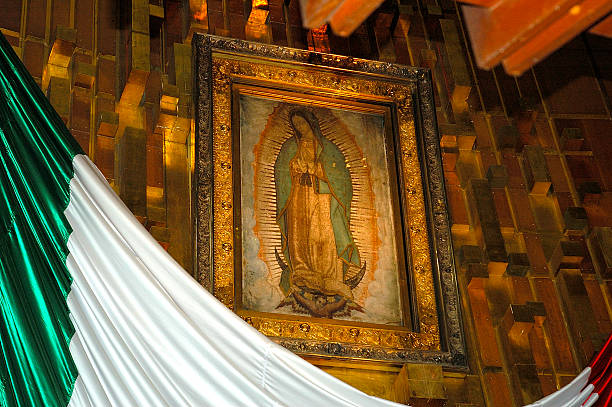 Mexico; Mexico CityPainting of Maria de Guadalupe