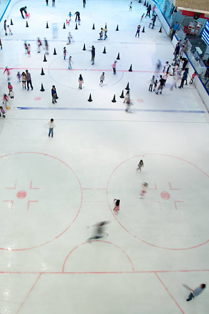 istock Aerial View of Indoor Ice Skating 176880119