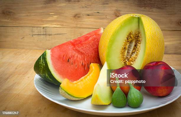 Frutta Fresca - Fotografie stock e altre immagini di Agricoltura - Agricoltura, Anguria, Cantalupo
