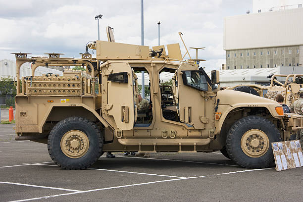 Husky Tactical Support Vehicle stock photo