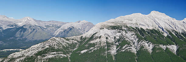 Mount Rundle Panorama stock photo