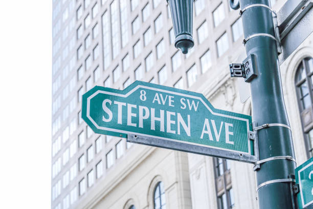 istock Stephen Avenue Street Sign in downtown Calgary Alberta 1768811581