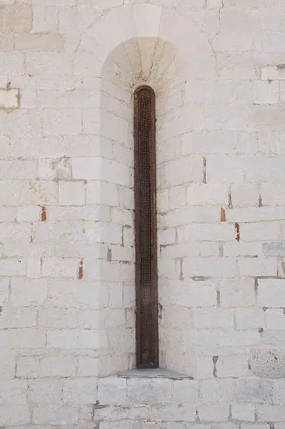 small slit in the cathedral of Trani in Southern Italyother point of view: