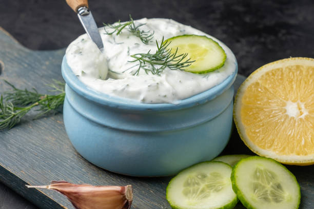 istock Greek traditional yogurt-based tzatziki sauce 1768813238