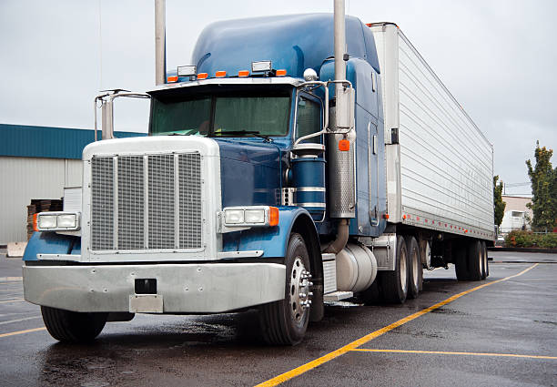 istock Semi-Truck at a Truckstop 176881337