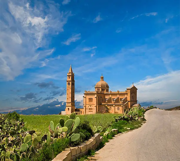 "Ta' Pinu Church in willage Gharb, Gozo island, Malta"