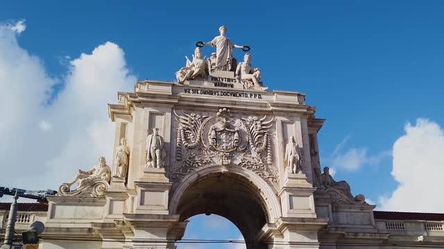 Triumphal Arch of Rua Augusta in Lisbon