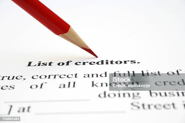 Creditors のリスト - クローズアップのストックフォトや画像を多数ご用意 - クローズアップ, データ, ビジネス