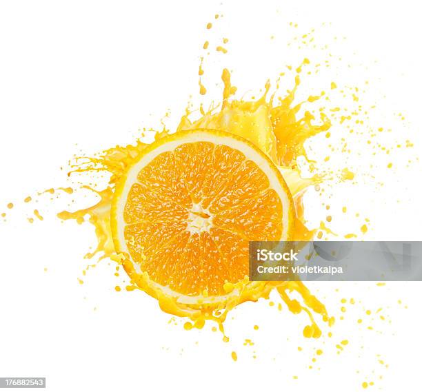 Orange Juice Splashing Stock Photo - Download Image Now - Splashing, Orange - Fruit, Juice - Drink