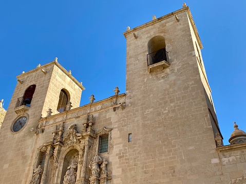 Spain - Alicante - Basilica of St Mary of Alicante, in the Barri De Santa Cruz