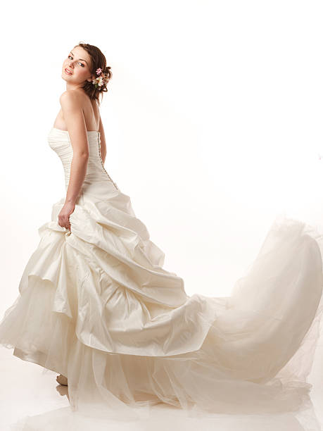 istock Bride in flying dress 176882972