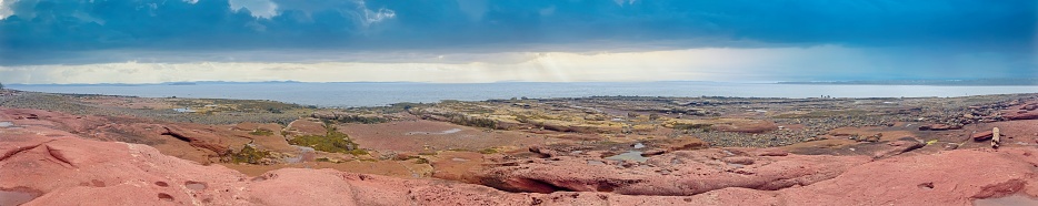 Panoramic of the Ocean Floor at the Bay of Fundy