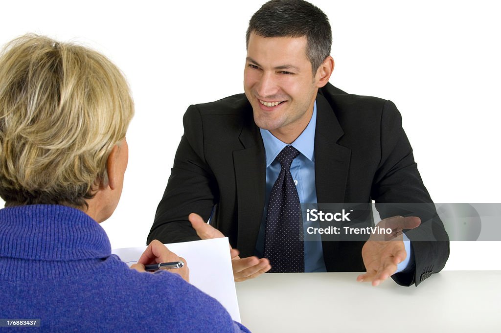 job interview job interview in a white background Interview - Event Stock Photo