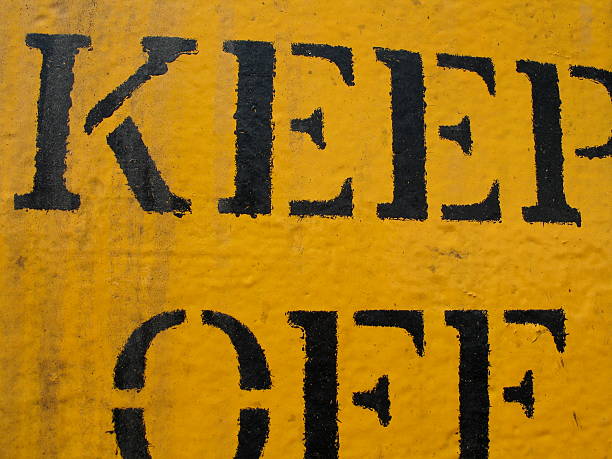 Keep Off sfondo - foto stock