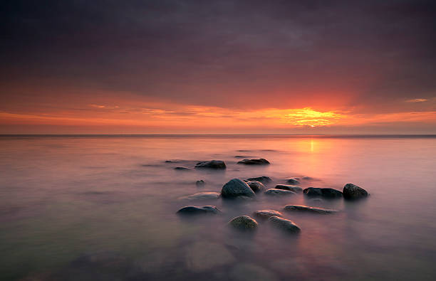 istock Beautiful sunset over the Swedish coastline 176884728