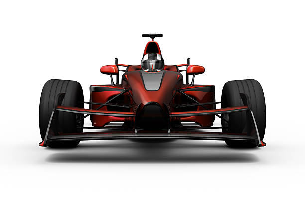 istock 3D red open-wheel single-seater car race Car 176884935