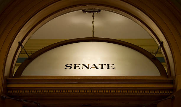 Window above senate chambers A circular window above the Colorado State Senate Chambers. senator photos stock pictures, royalty-free photos & images