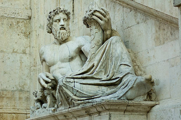 istock Statue of Tiber, Capitoline museum, Rome 176885373