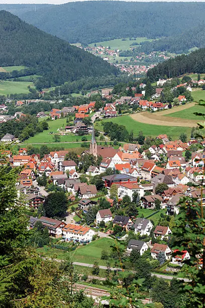 View over Baiersbronn / Black Forest / Germany