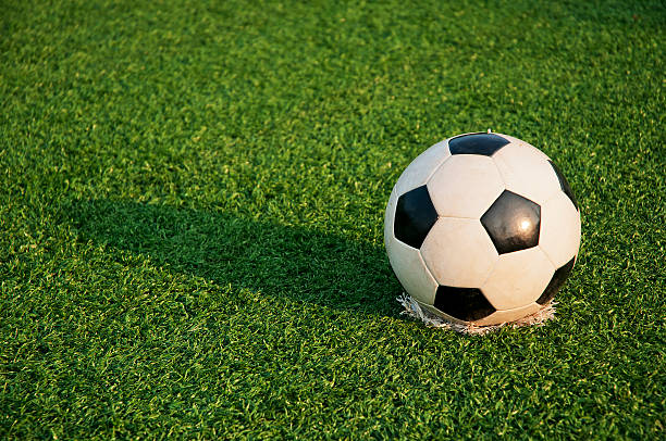 istock Soccer  ball  on  the  grasses 176885430
