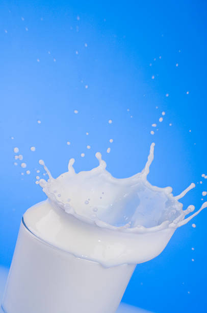 istock Milk splash out of glass 176885739