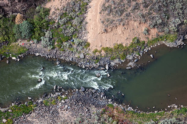 A beautiful view of the Rio Grande Gorge in Taos, New Mexico.