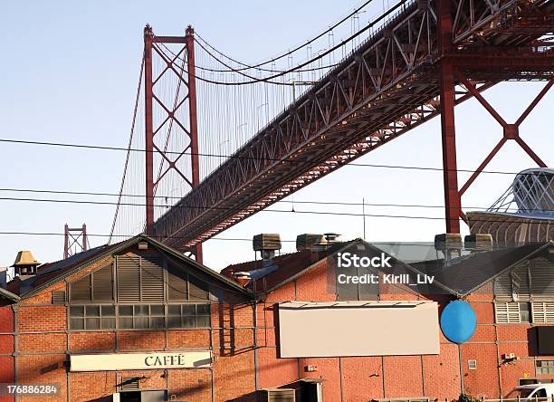 Bridge In Lissabon Stock Photo - Download Image Now - Architecture, Barracks, Brick