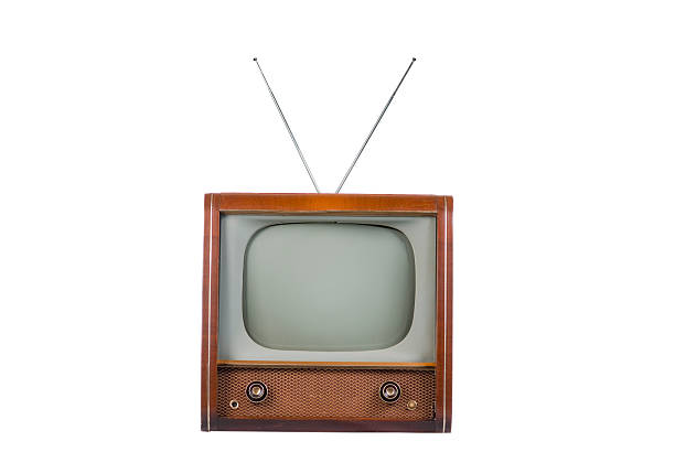 istock Vintage TV with antenna 176886908
