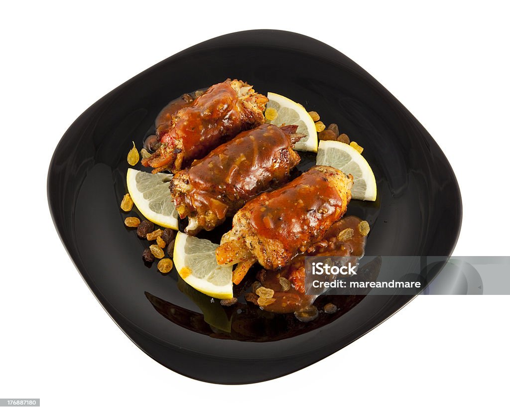 Rolinhos de frango com legumes - Foto de stock de Alimentação Saudável royalty-free