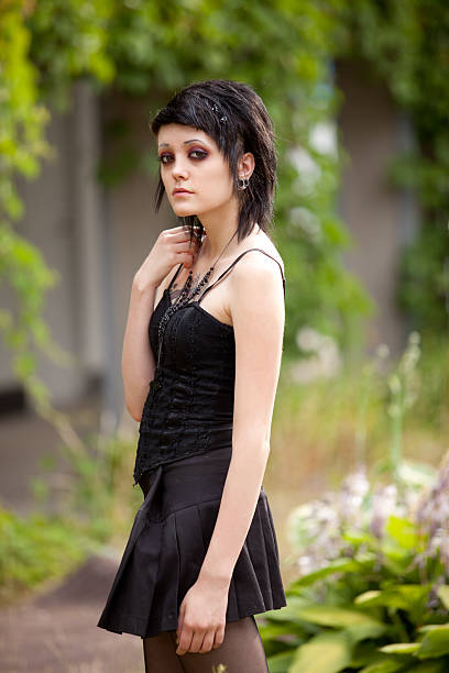 istock girl in gothic style 176887352