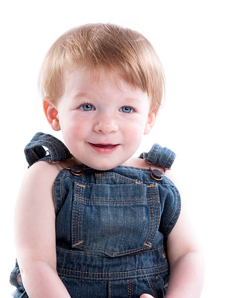 istock Smiling Toddler Boy in Overalls 176887435