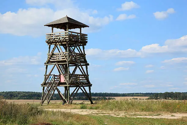 "German watchtower of World War II at Pniewo, Poland"