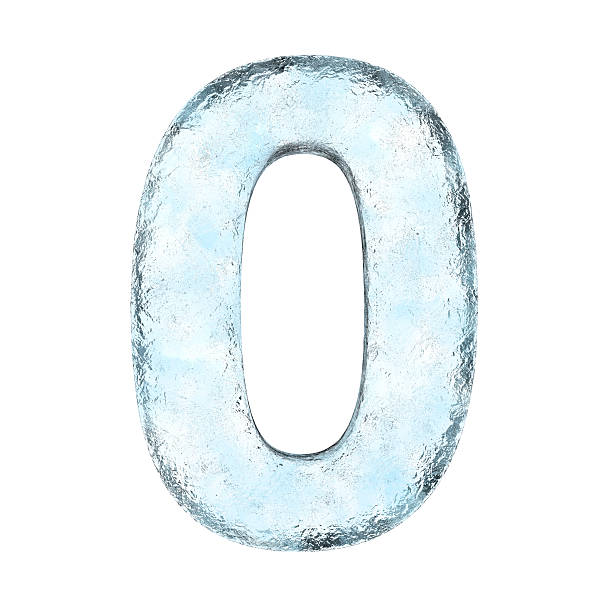 icing alfabeto o número de 0 - zero 2012 ice winter - fotografias e filmes do acervo