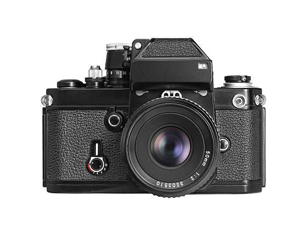 istock isolated front view of a vintage film camera 176889143