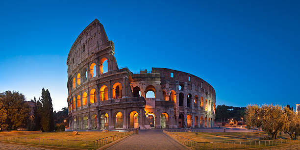 istock Picture of lighted Colosseum in Rome 176890076