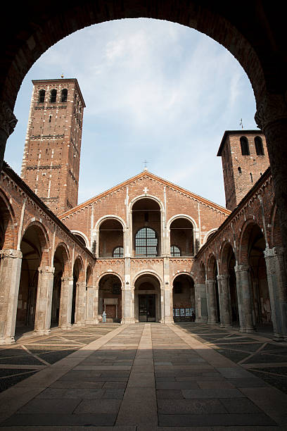 istock Milan - Ambrosius church with the atrium 176890506