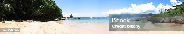 Beach On The Seychelles Stock Photo - Download Image Now - Beach, Horizontal, Idyllic