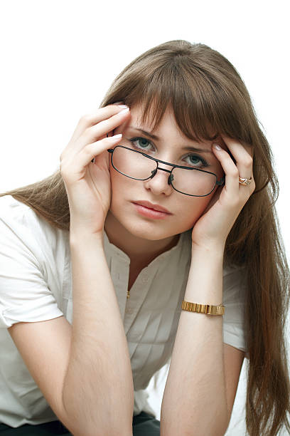 istock Young upset woman isolated on white background 176890832