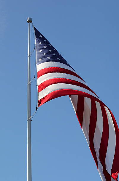 Bandera estadounidense - foto de stock