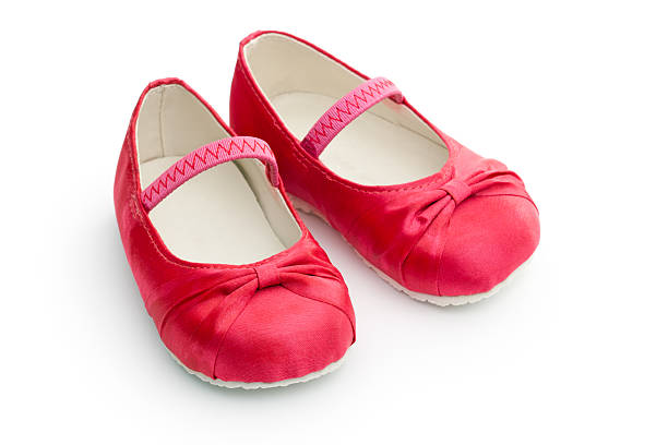 istock Red baby shoes 176891551
