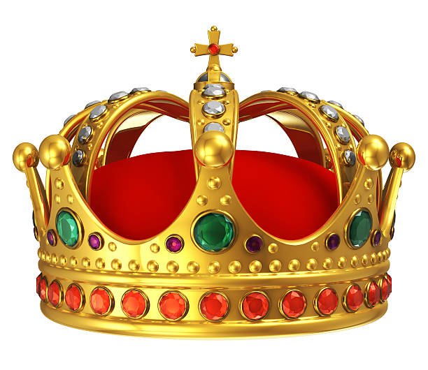 coroa real de ouro - red crowned imagens e fotografias de stock