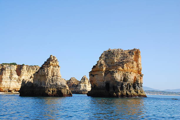 istock Yellow cliffs  Lagos in the Algarve Portugal 176892401