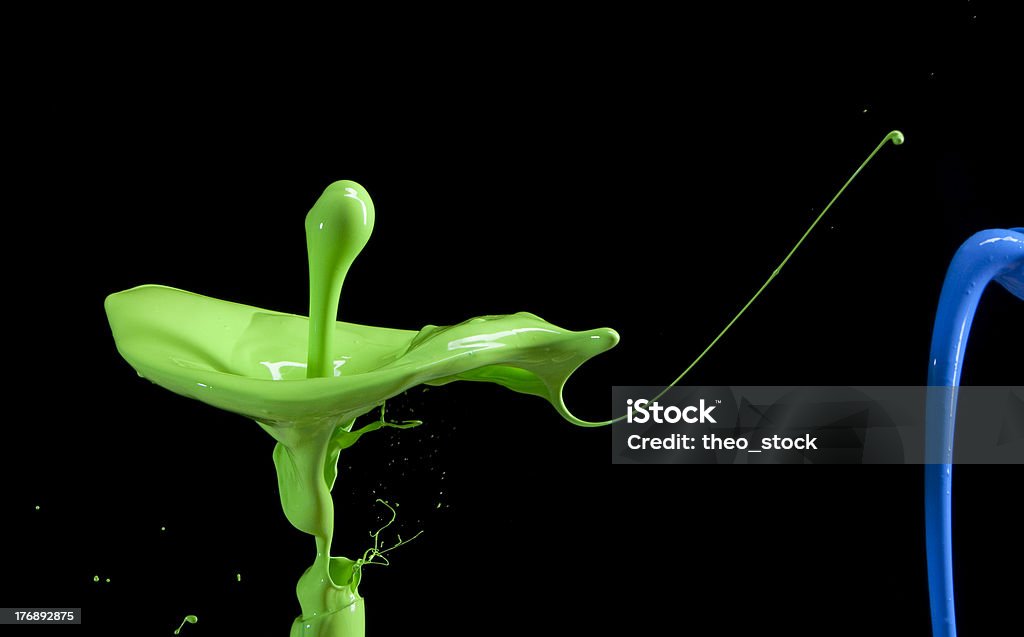 highspeed-flash-Bild von grünen und blauen splash - Lizenzfrei Abstrakt Stock-Foto